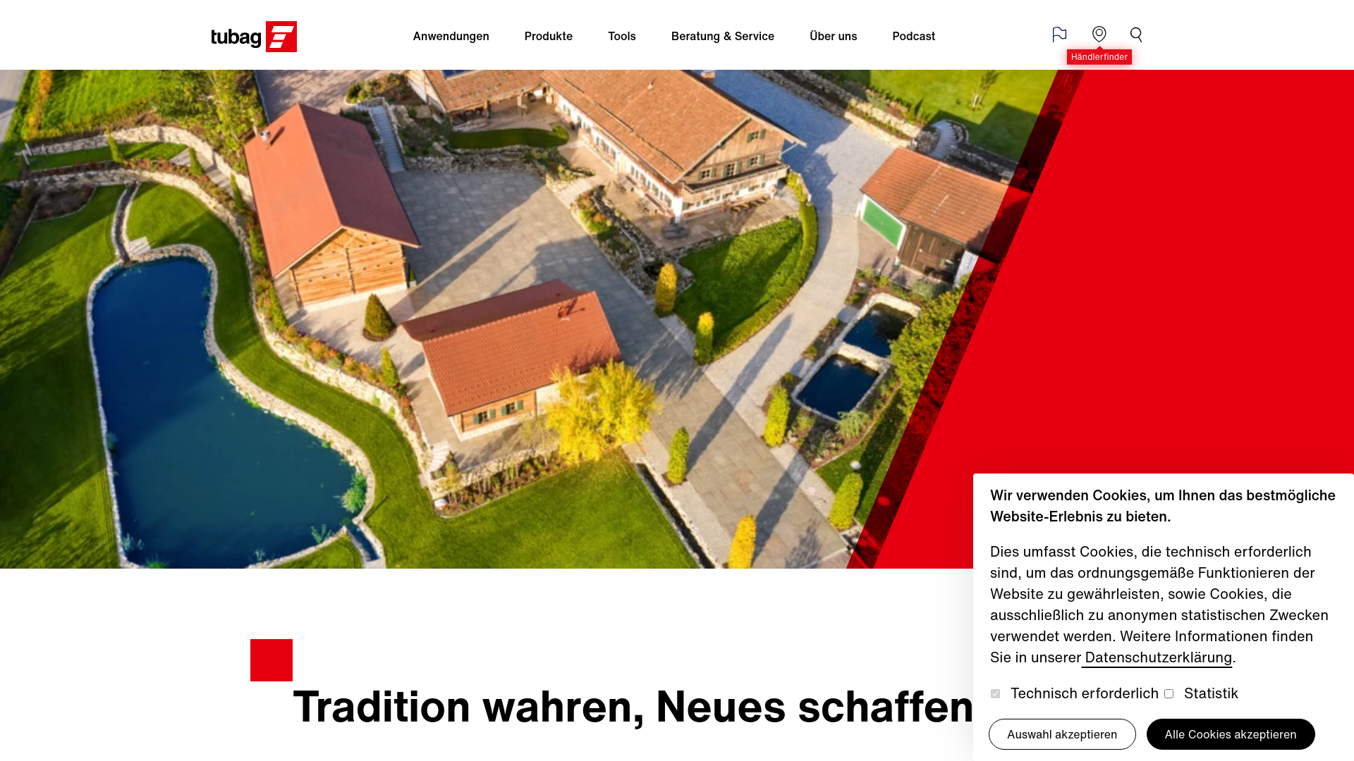 website screenshot of https://tubag.com/