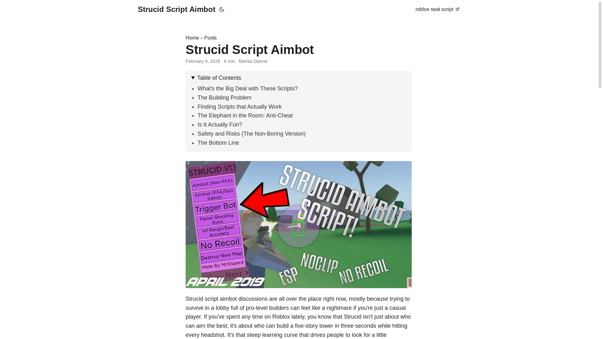 website screenshot of https://strucidscriptaimbot.pages.dev/