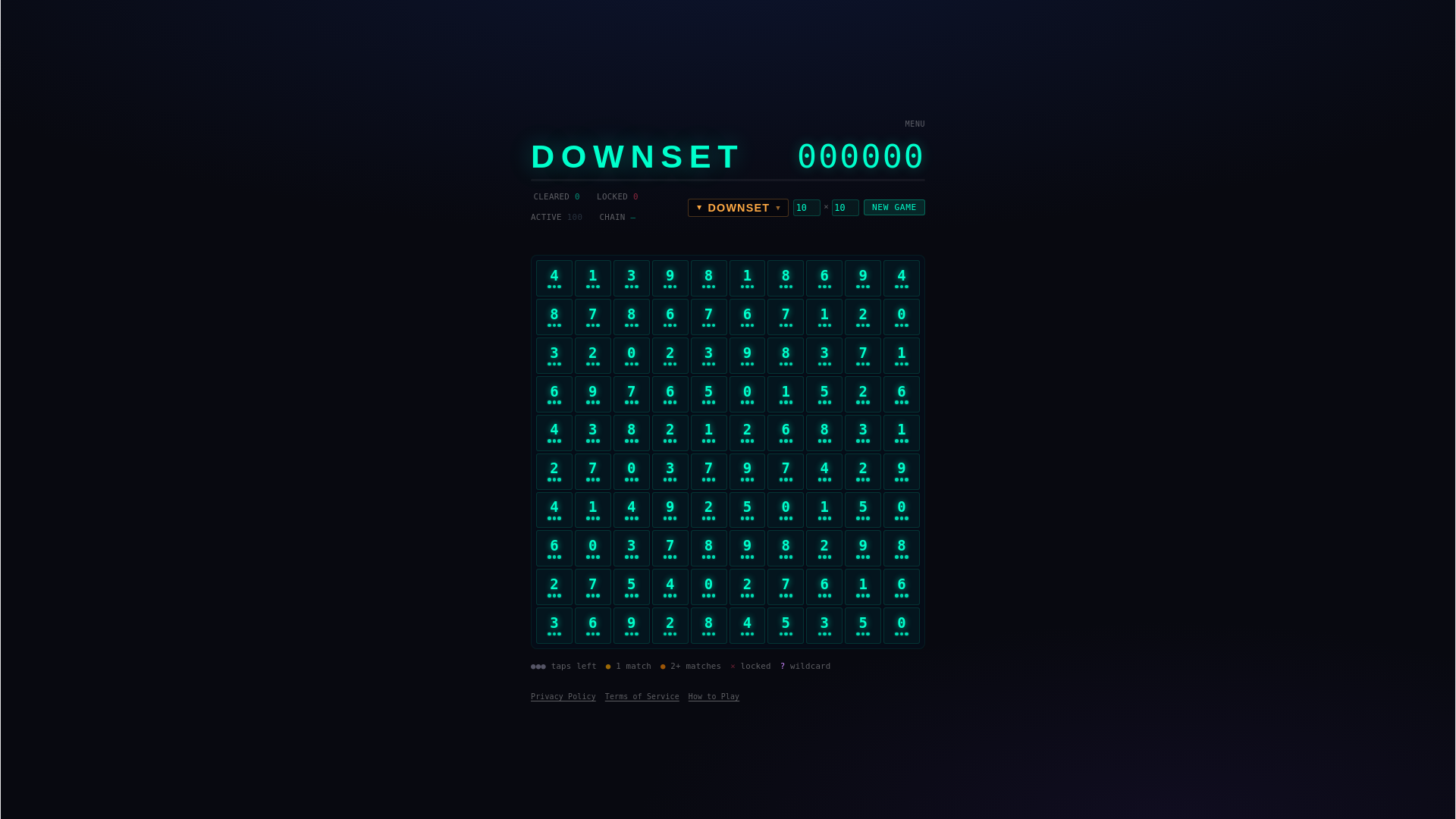 website screenshot of https://downset.app/
