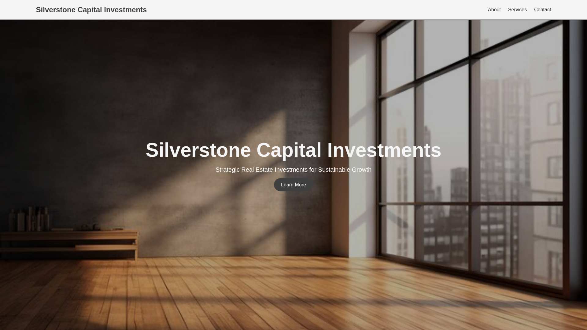 website screenshot of https://silverstonecapinvestments.com