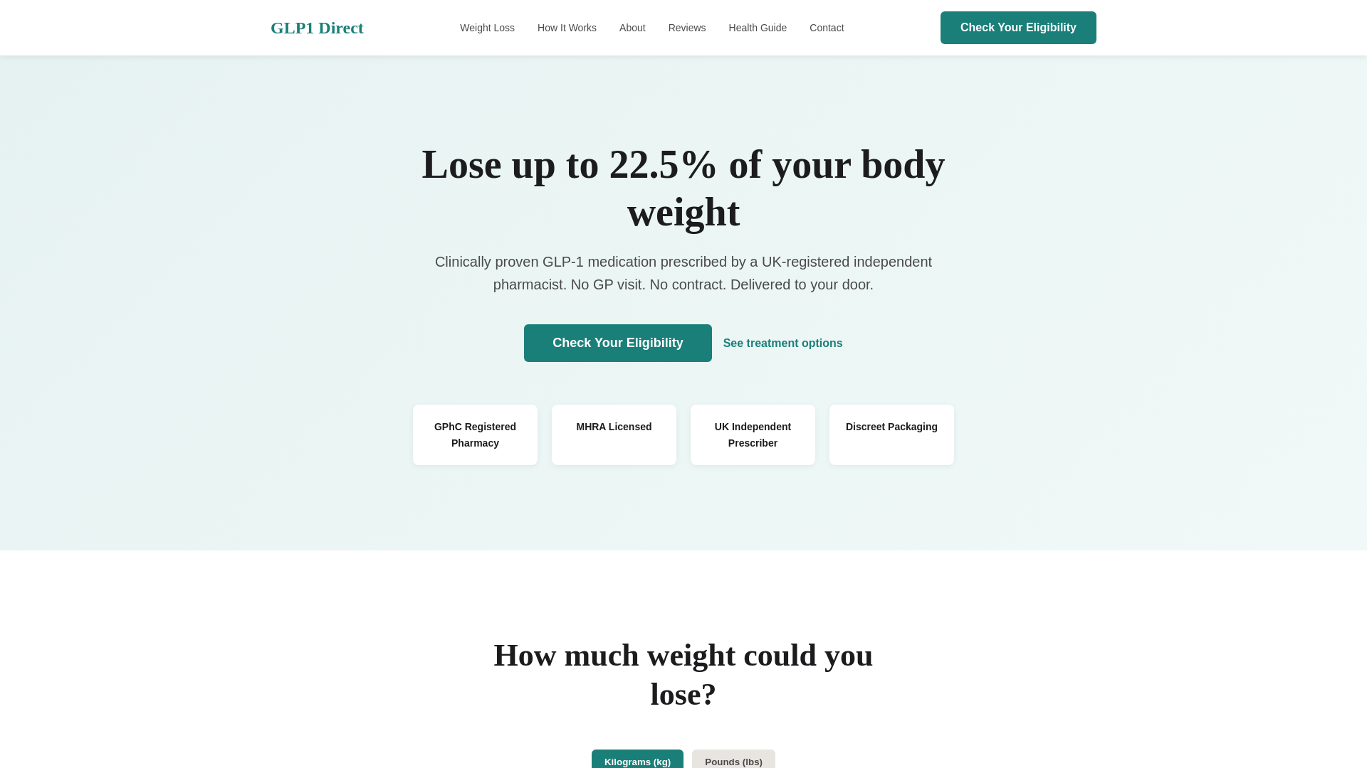 website screenshot of https://glp1direct.pages.dev/