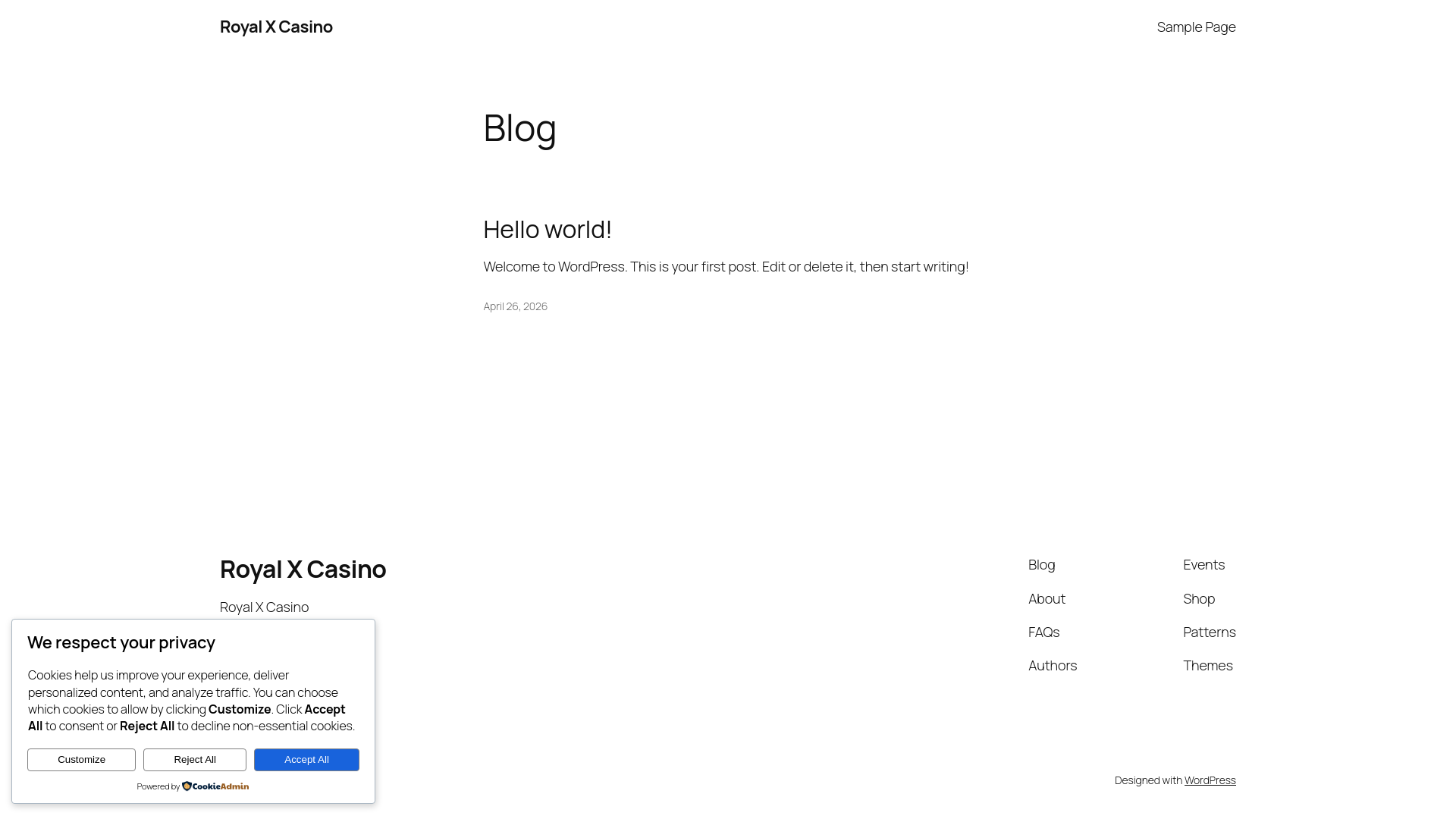 website screenshot of https://royalxcasinoe.com.pk/