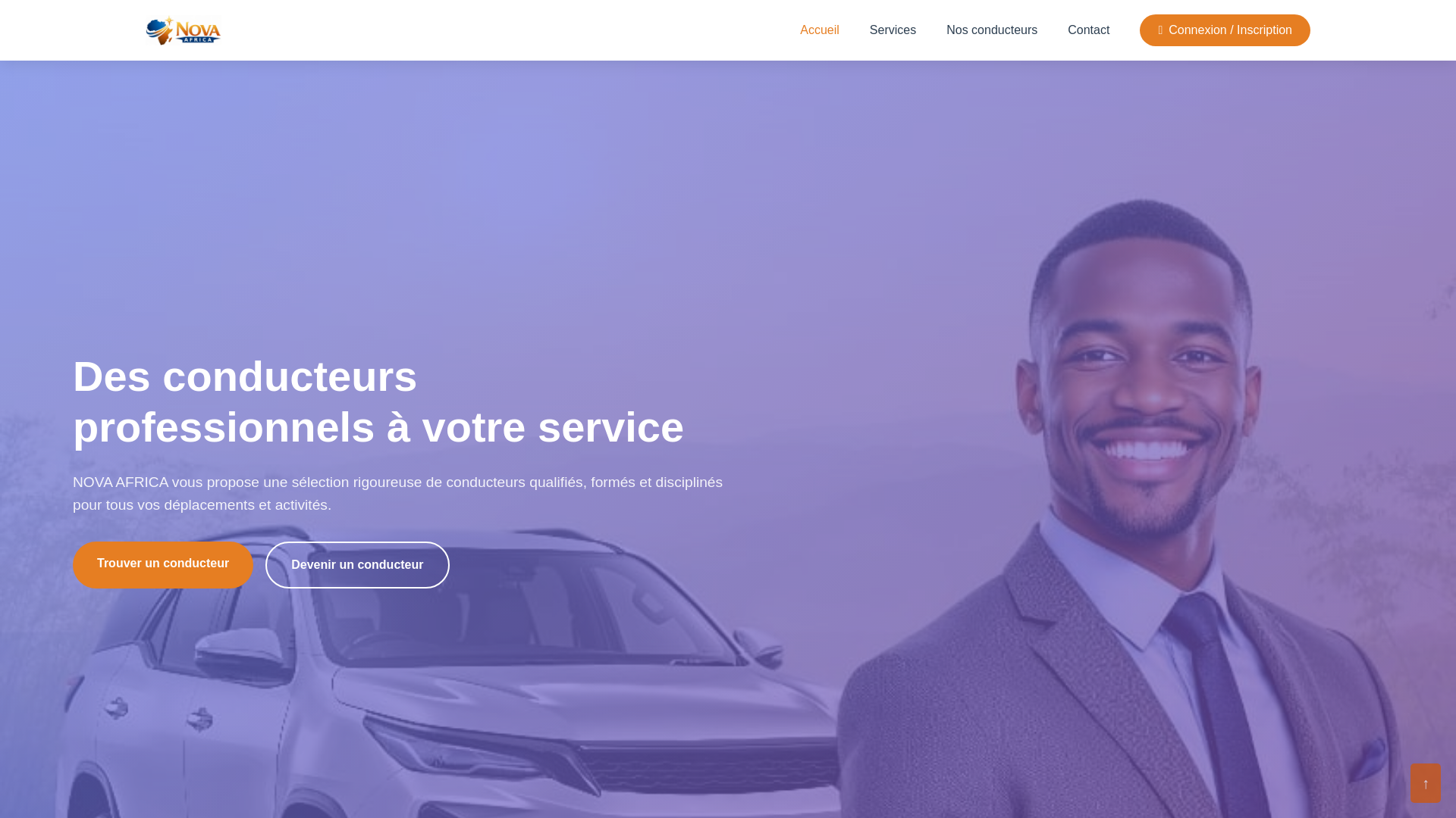 website screenshot of https://novaafrica-drivers.com/