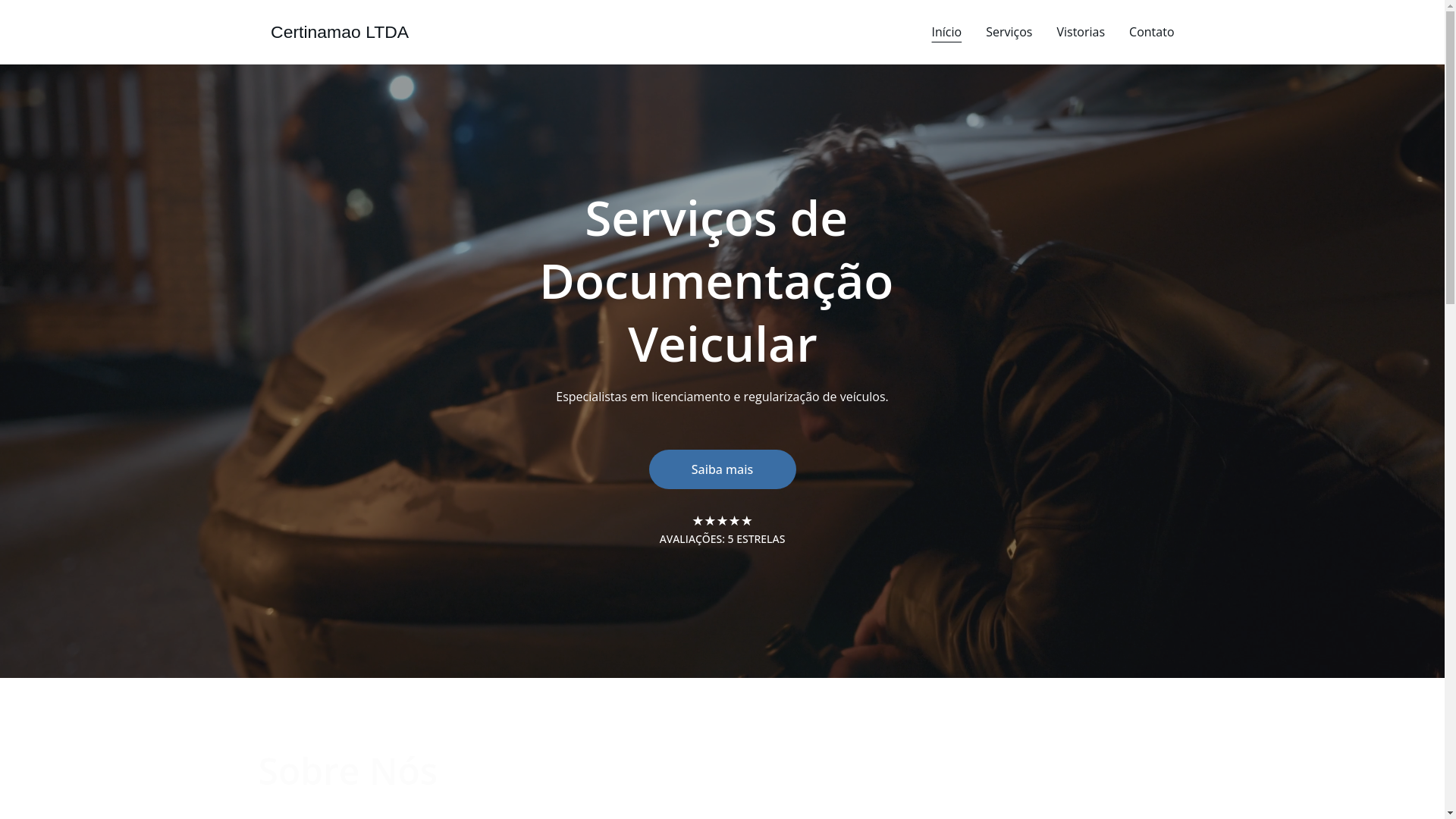 website screenshot of https://certinamaodesp.website/