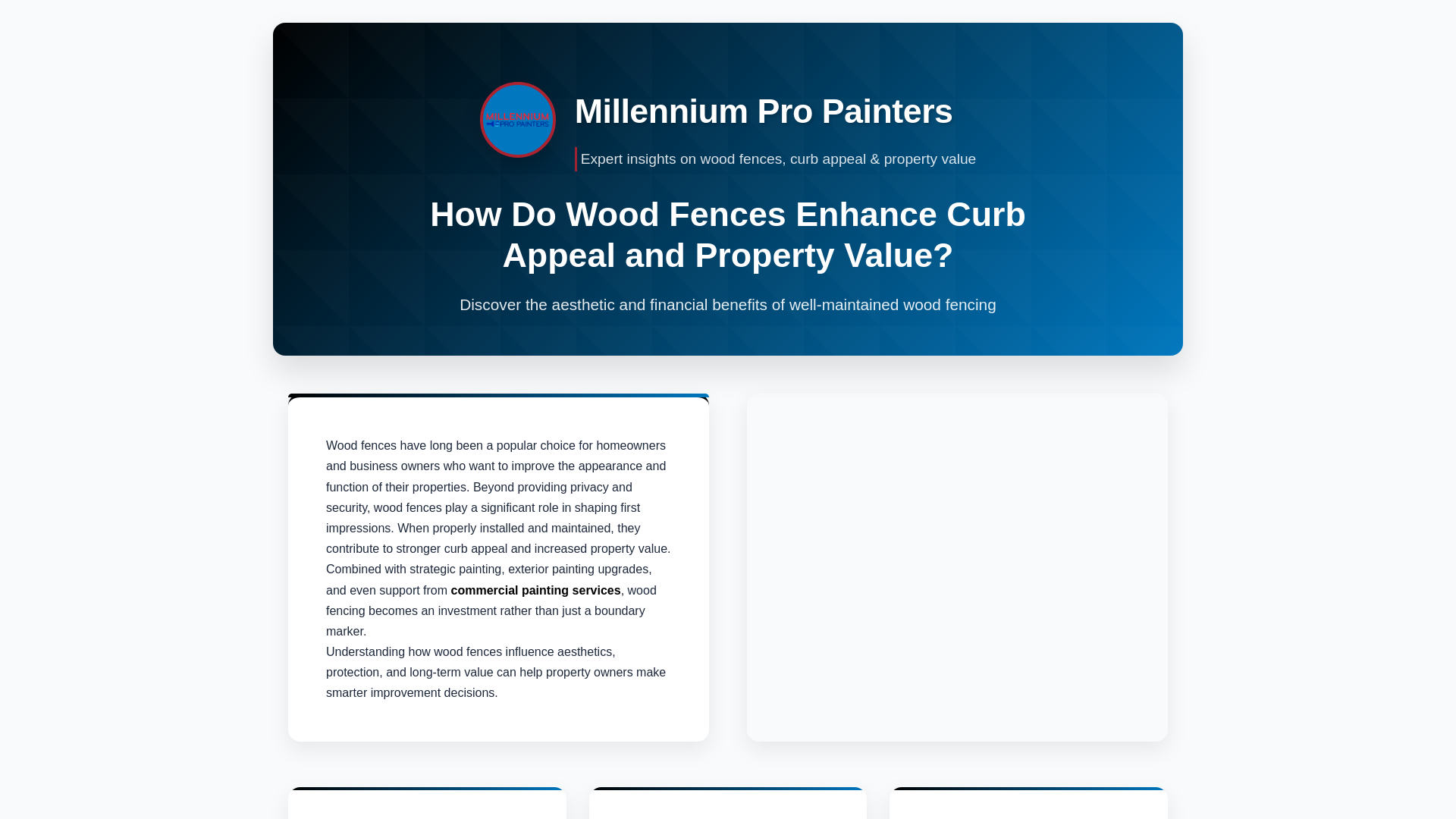 website screenshot of https://millennium-pro-painters.pages.dev/