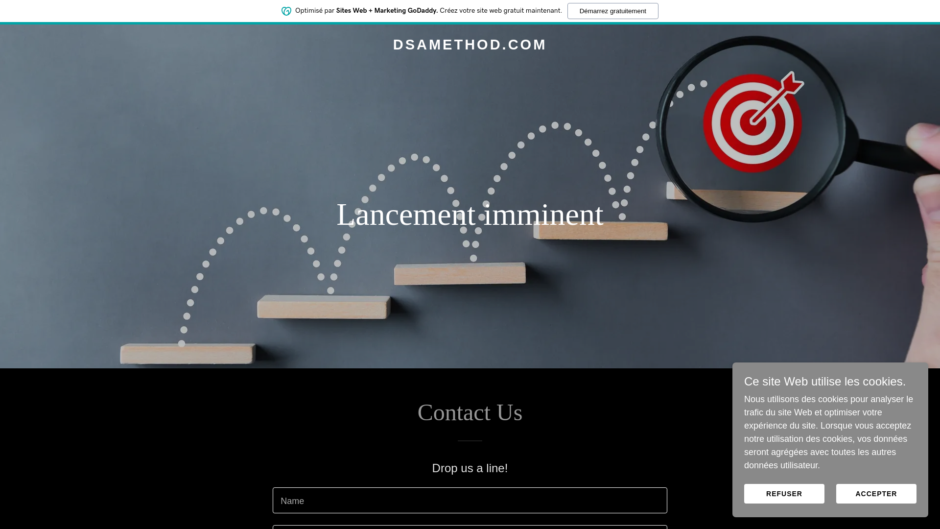 website screenshot of https://dsamethod.com