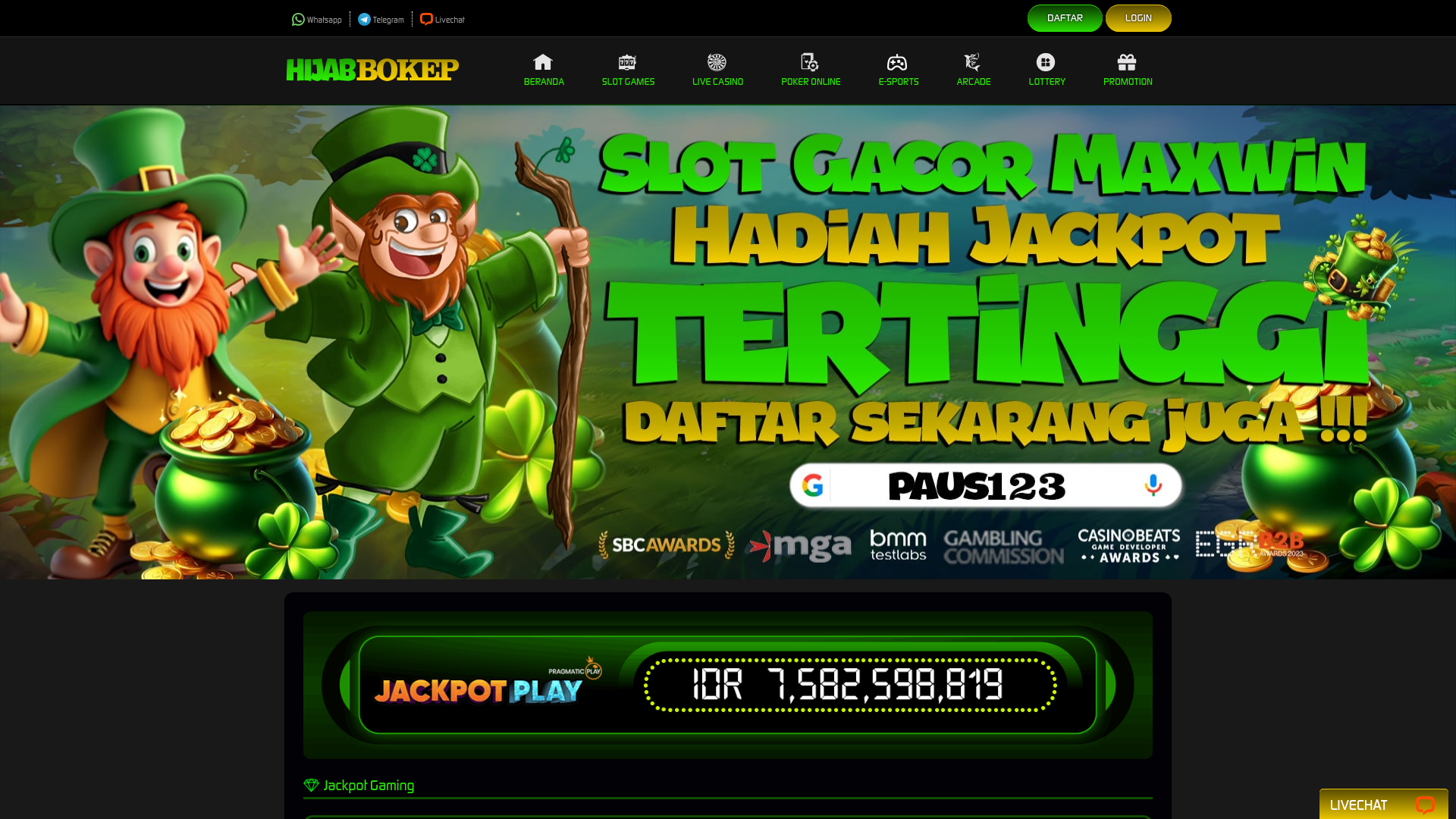 website screenshot of https://hijabbokep.org/