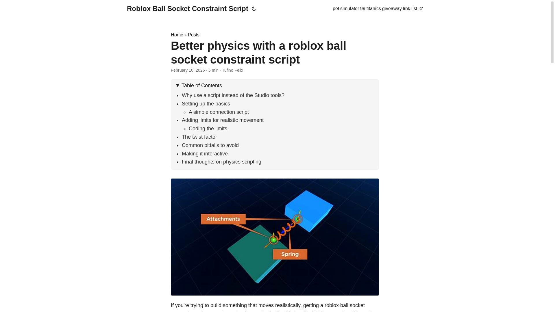 website screenshot of https://roblox-ball-socket-constraint-script.pages.dev/