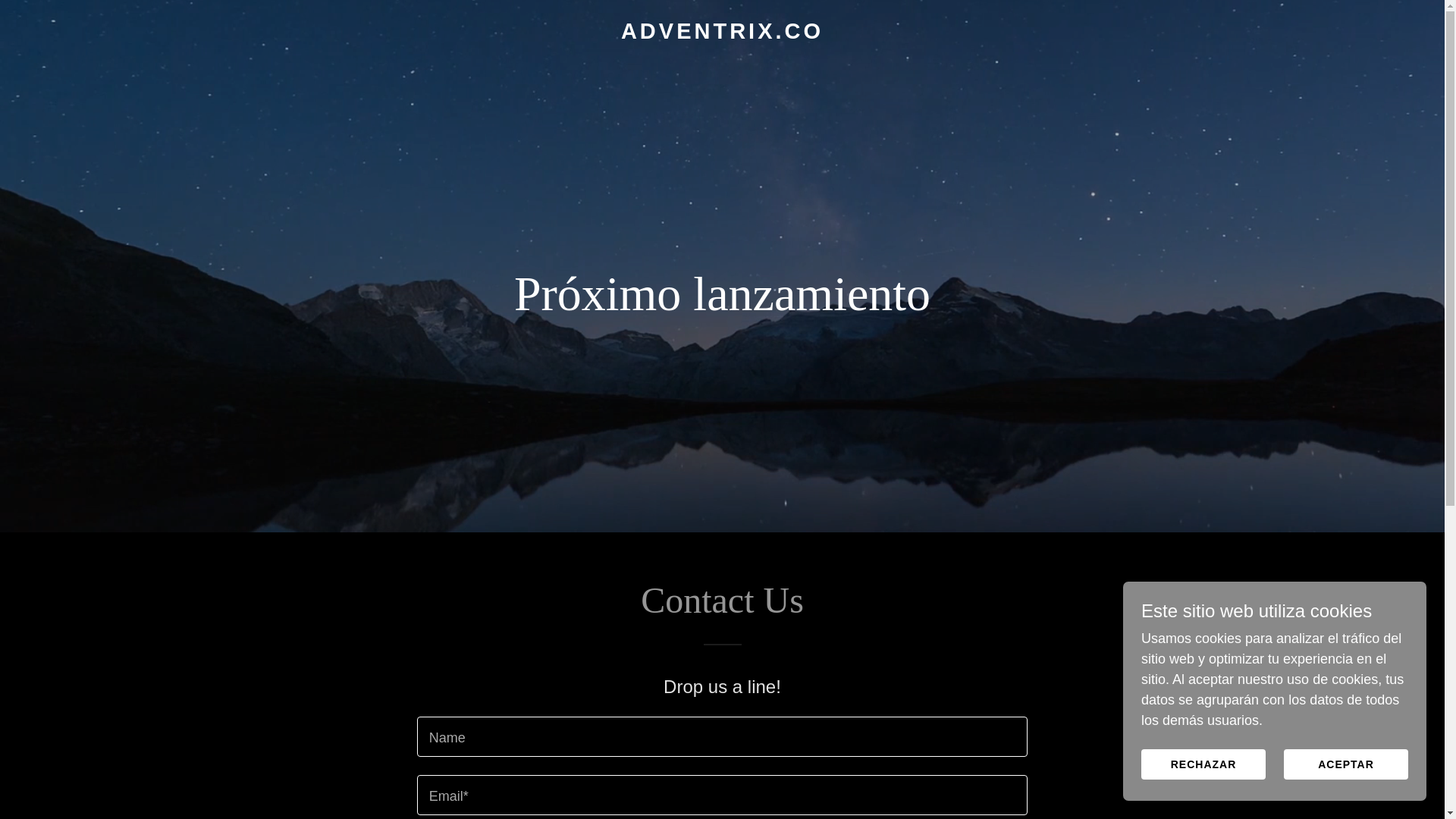 website screenshot of https://adventrix.co/