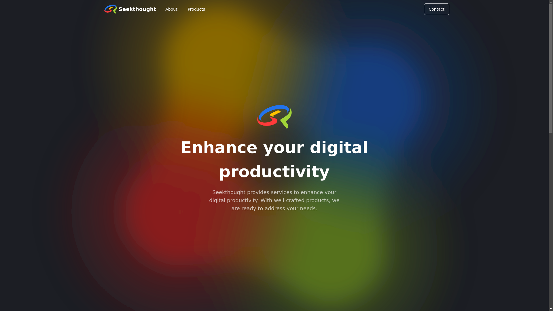 website screenshot of https://seekthought.pages.dev/