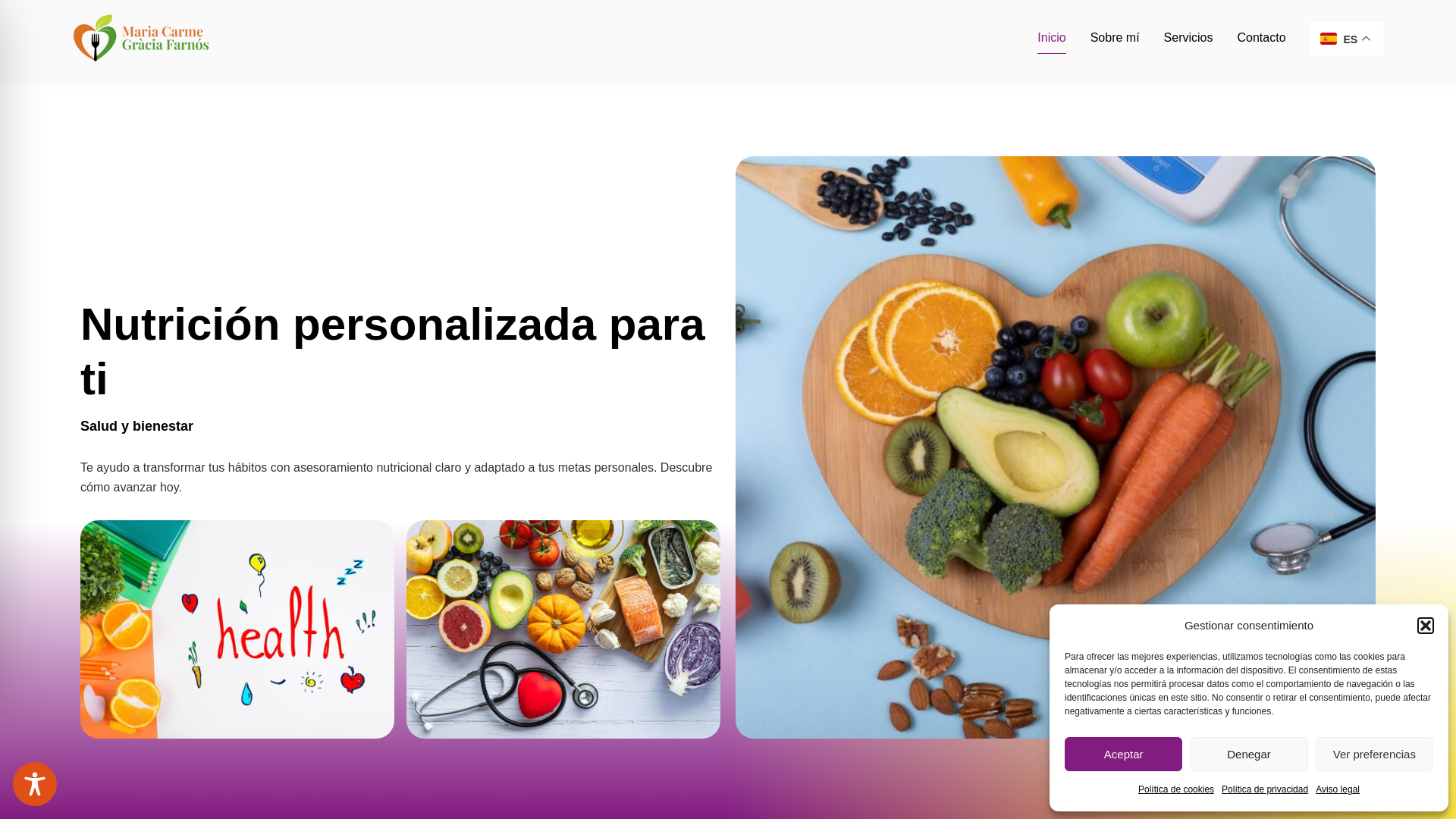 website screenshot of https://carmefarnos.com/