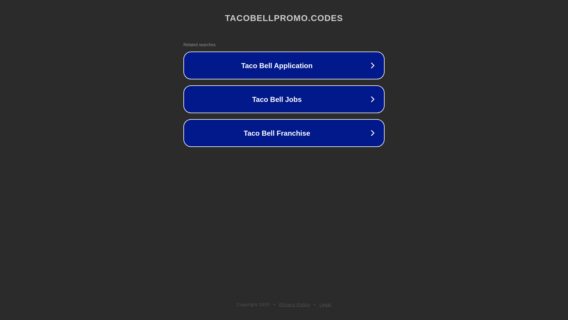 website screenshot of https://tacobellpromo.codes/