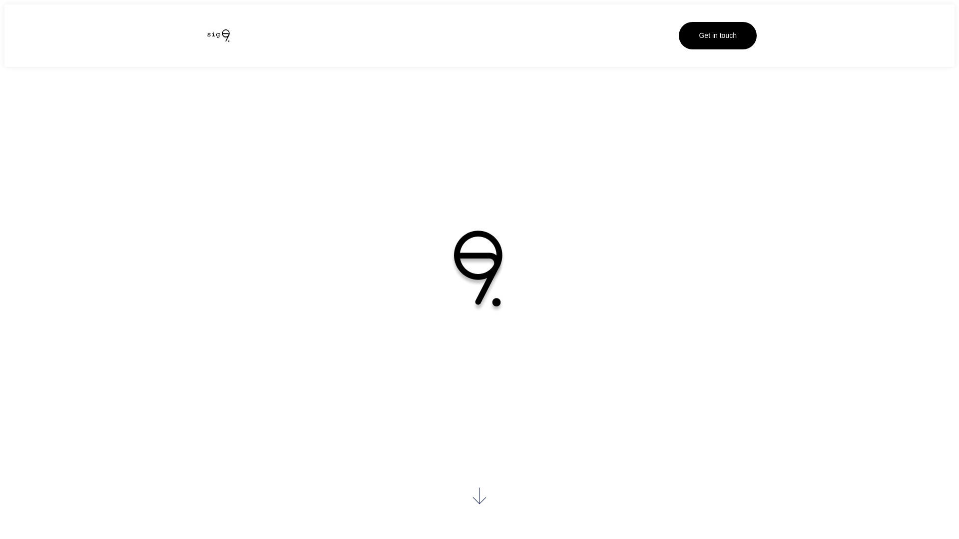 website screenshot of https://sig9.ch/