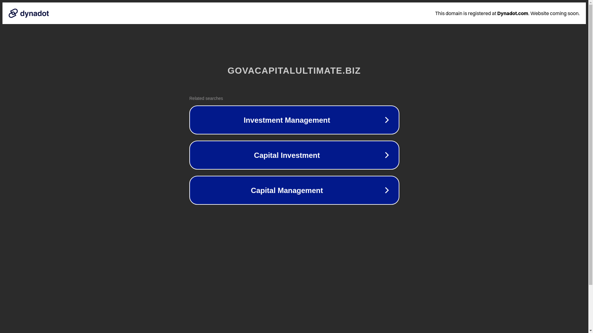 website screenshot of https://govacapitalultimate.biz/