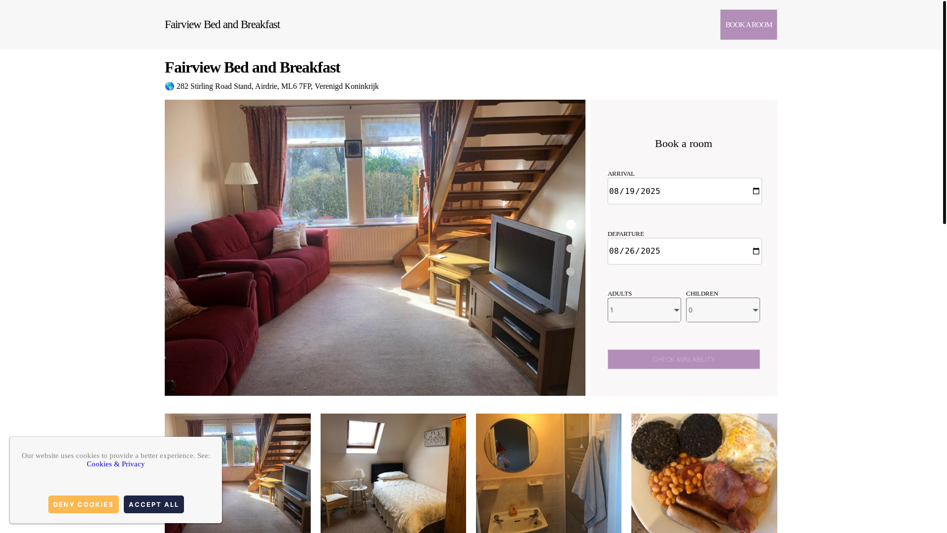 website screenshot of https://fairview-bed-and-breakfast.com.es/