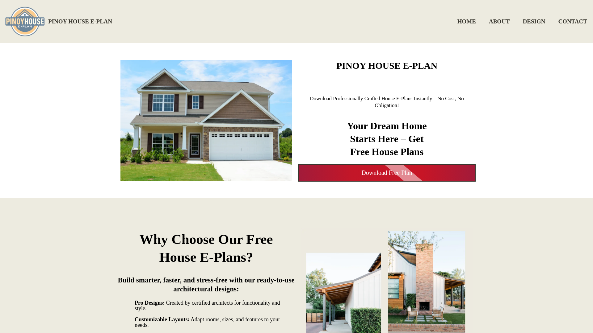 website screenshot of https://pinoyhouseeplan.online/