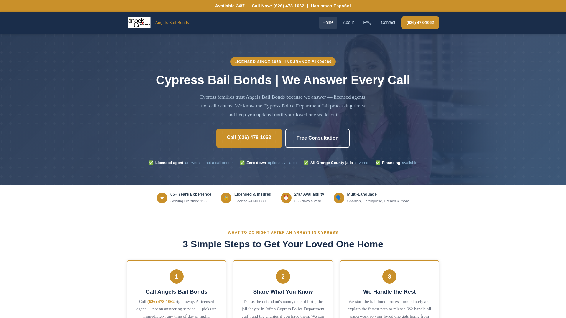 website screenshot of https://bailbonds-cypress.pages.dev/