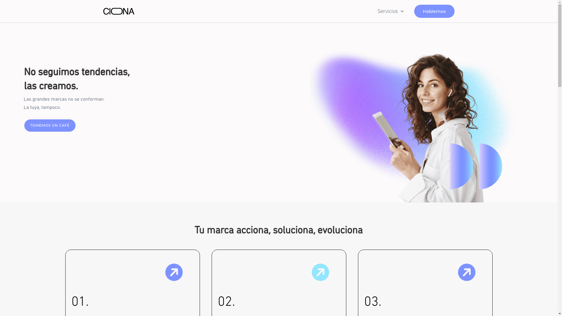 website screenshot of https://cionamarketing.click/