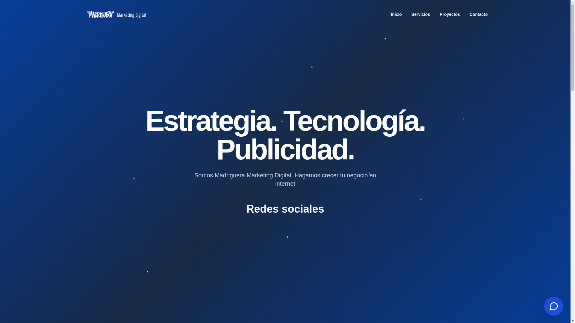 website screenshot of https://lamadriguera.digital/