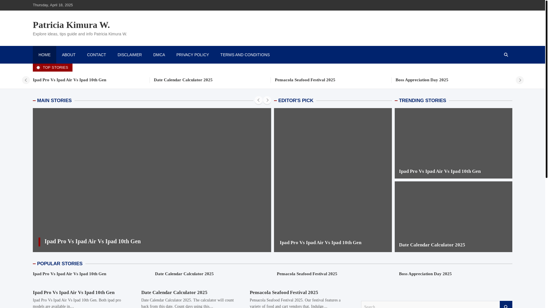 website screenshot of https://patriciakimuraw.pages.dev/