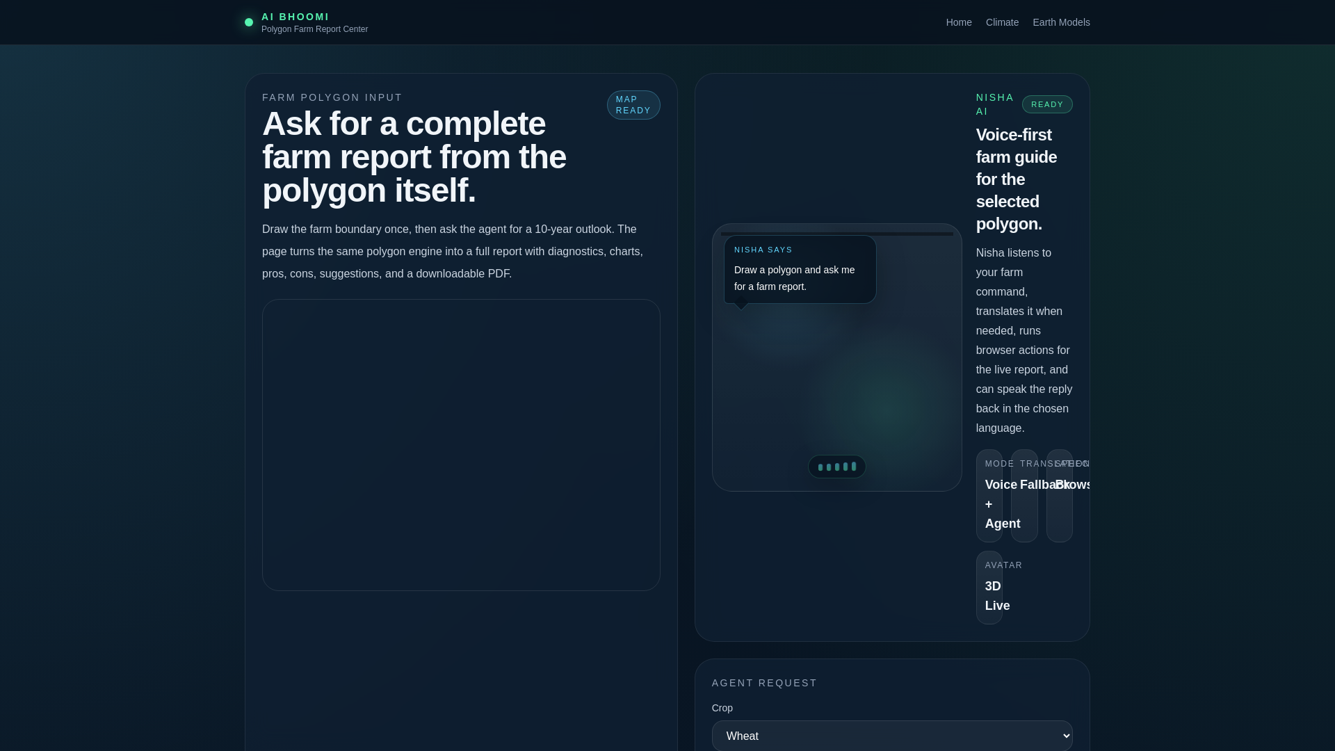 website screenshot of https://bhoomi-report-center.pages.dev/