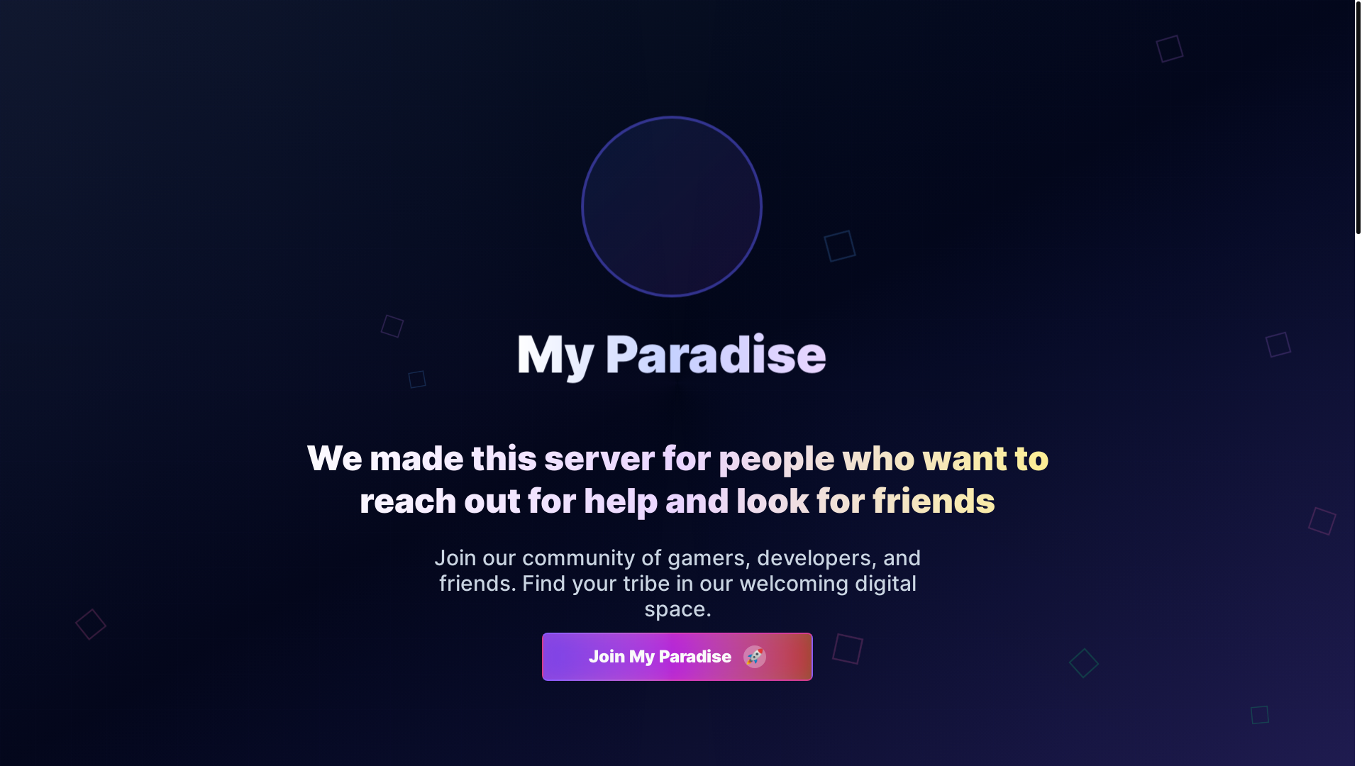 website screenshot of https://my-paradise.pages.dev/