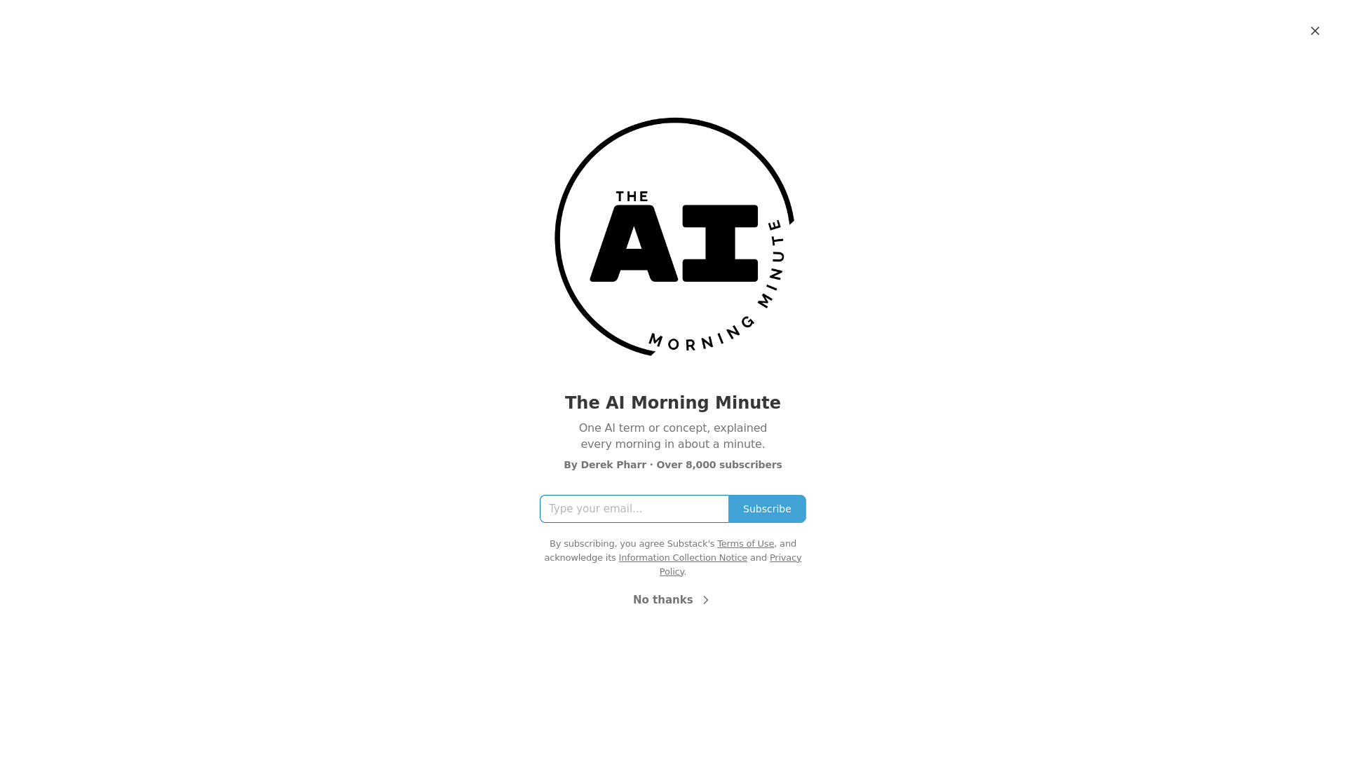 website screenshot of https://aimorningminute.com/