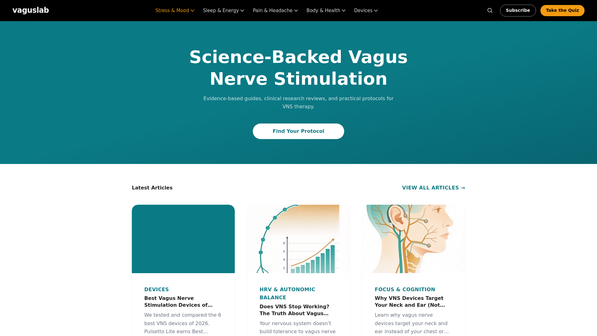 website screenshot of https://vaguslab.pages.dev/