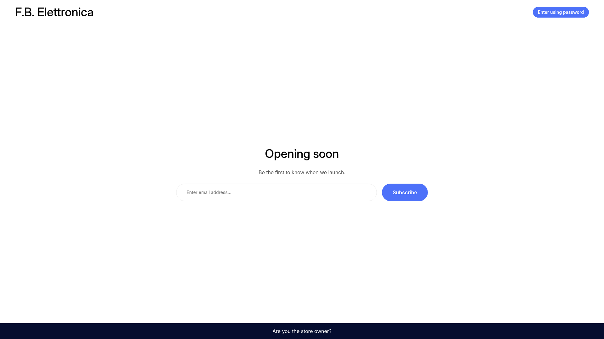 website screenshot of https://fb-elettronica.com/