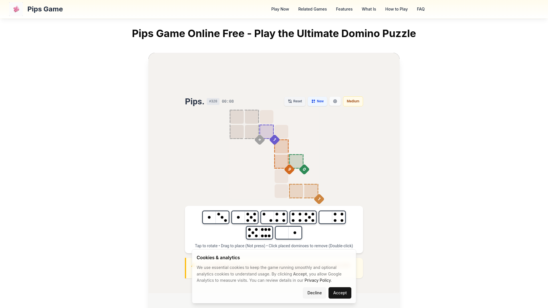 website screenshot of https://pips-game-rla.pages.dev/
