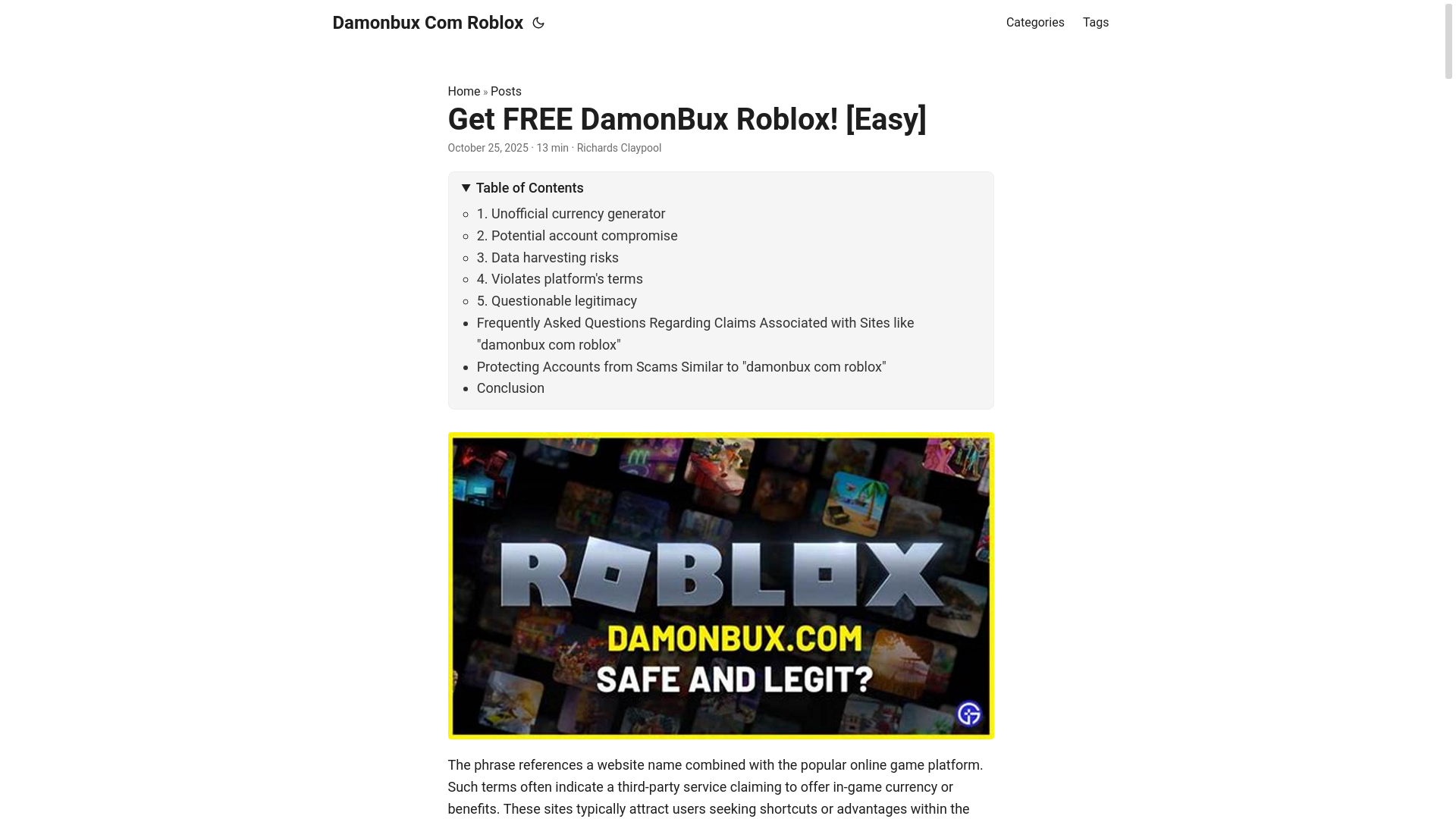 website screenshot of https://damonbux-com-roblox.pages.dev/