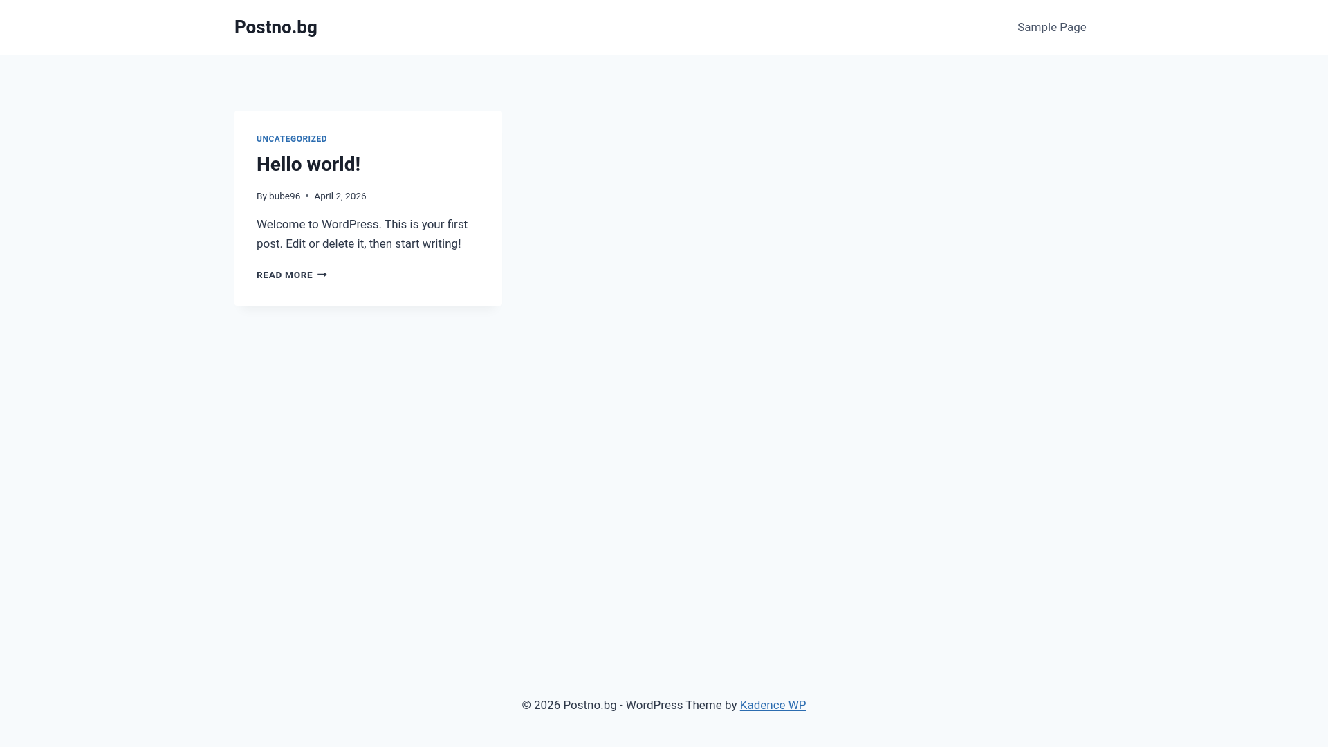 website screenshot of https://postno.bg