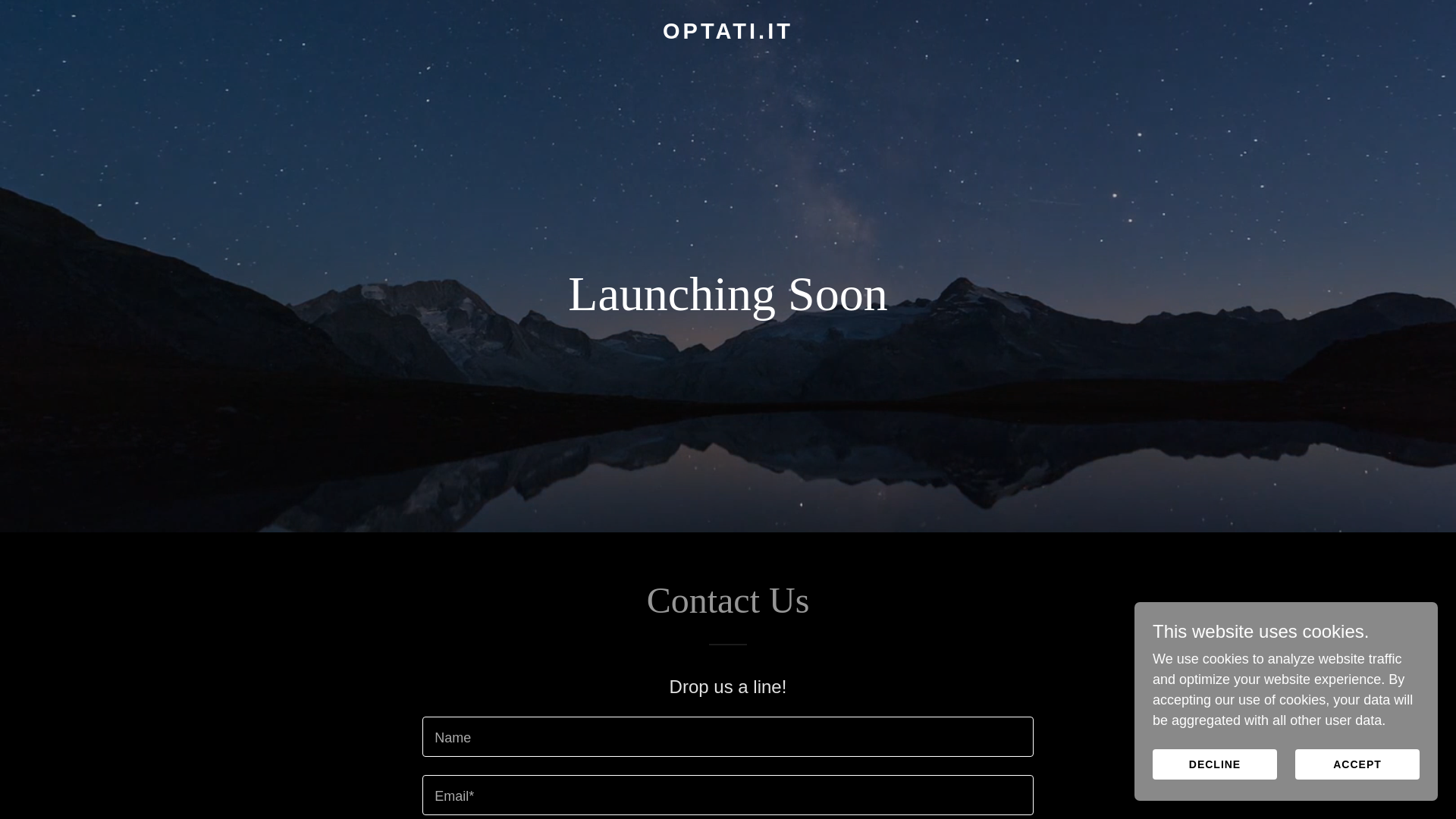 website screenshot of https://optati.it