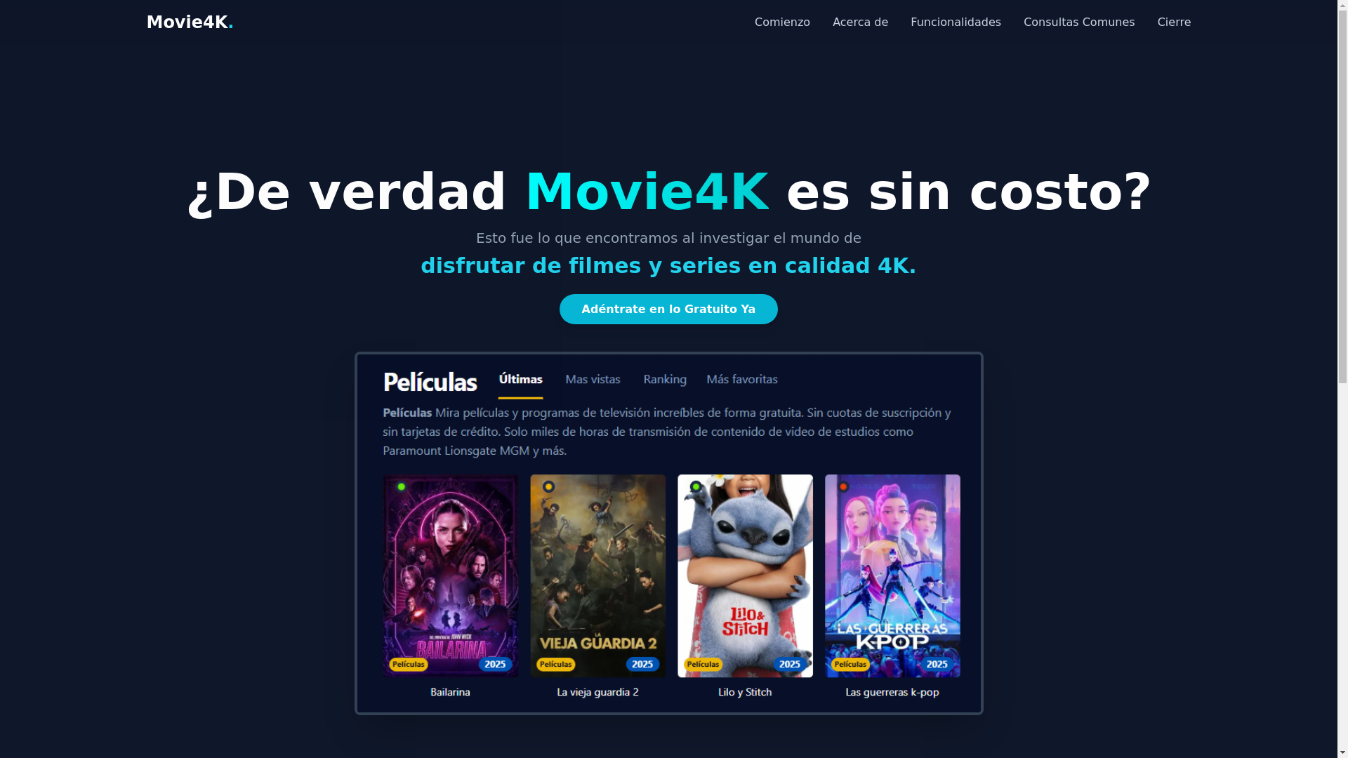website screenshot of https://movie4k-v8yb.pages.dev/
