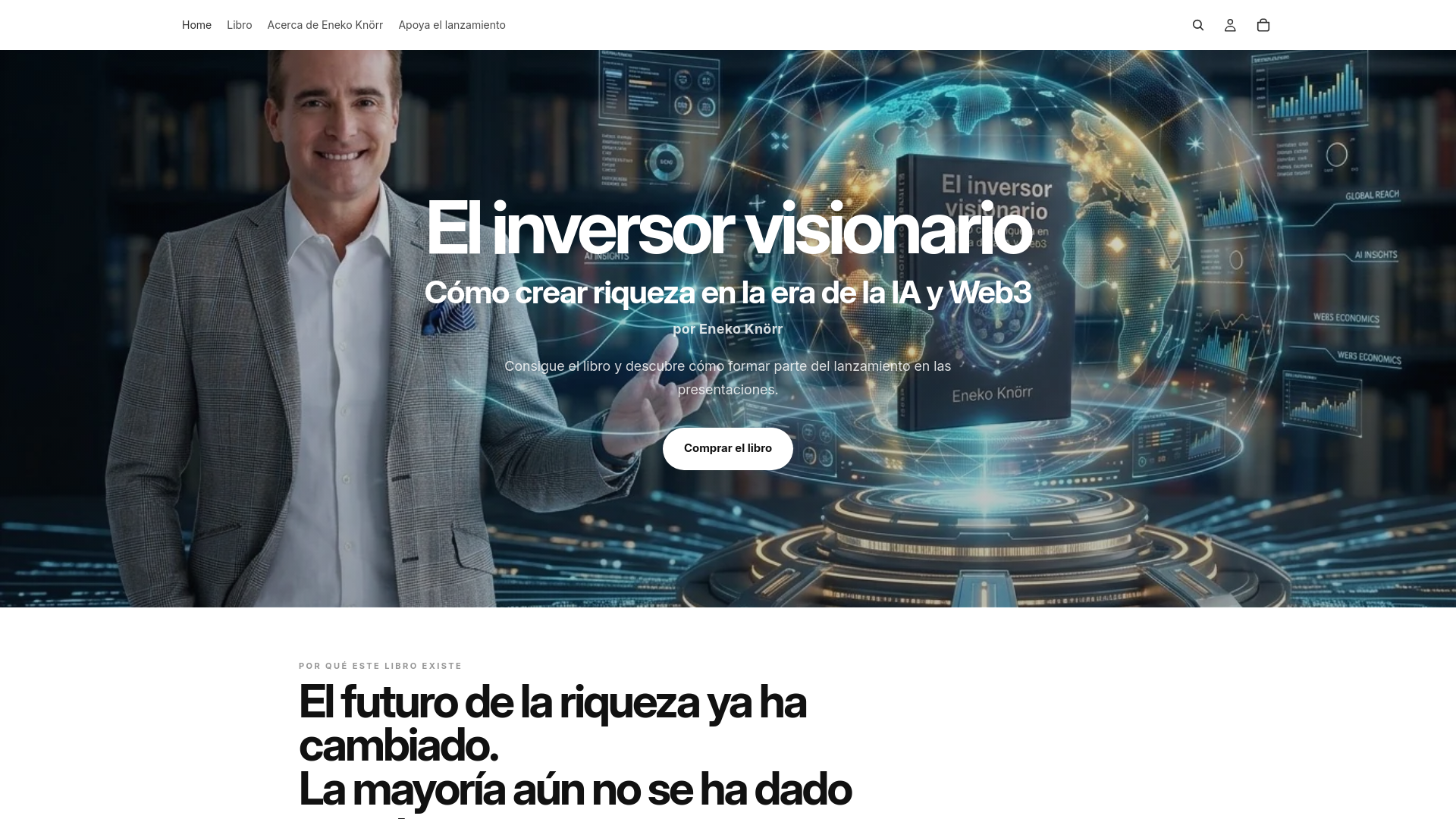 website screenshot of https://elinversorvisionario.com/