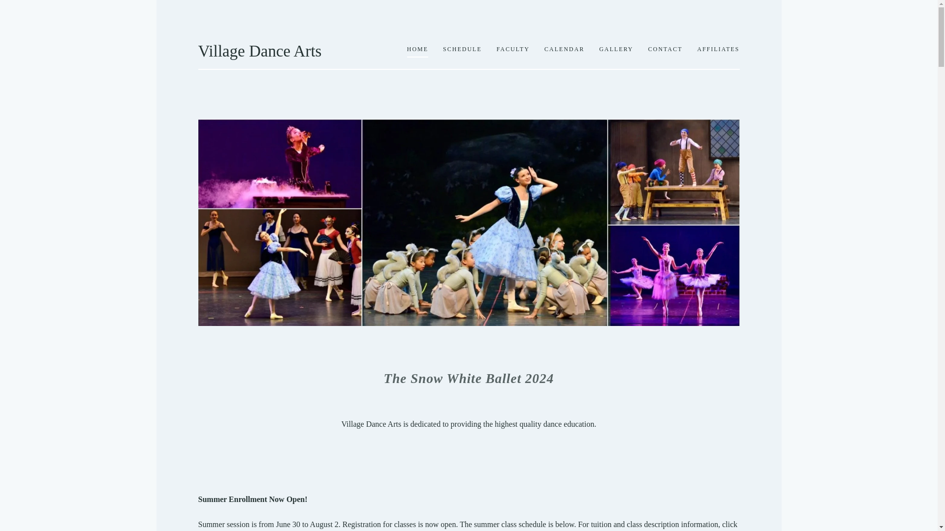 website screenshot of https://claremont-dance.com/