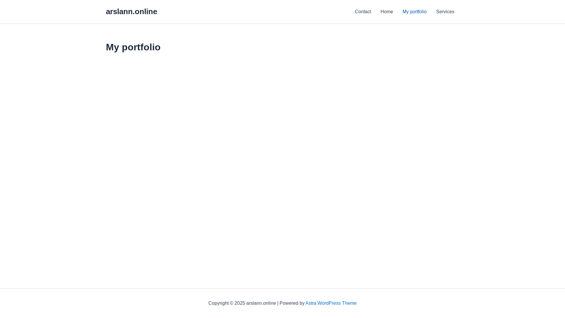 website screenshot of https://arslann.online/