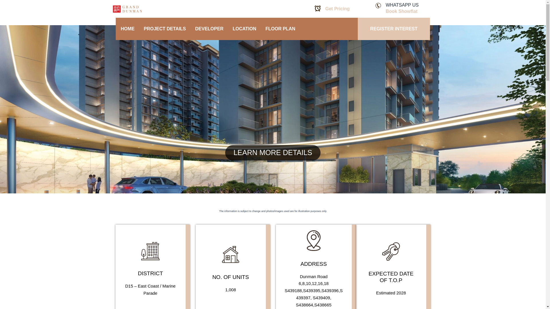 website screenshot of https://granddunmansg-condo.com/