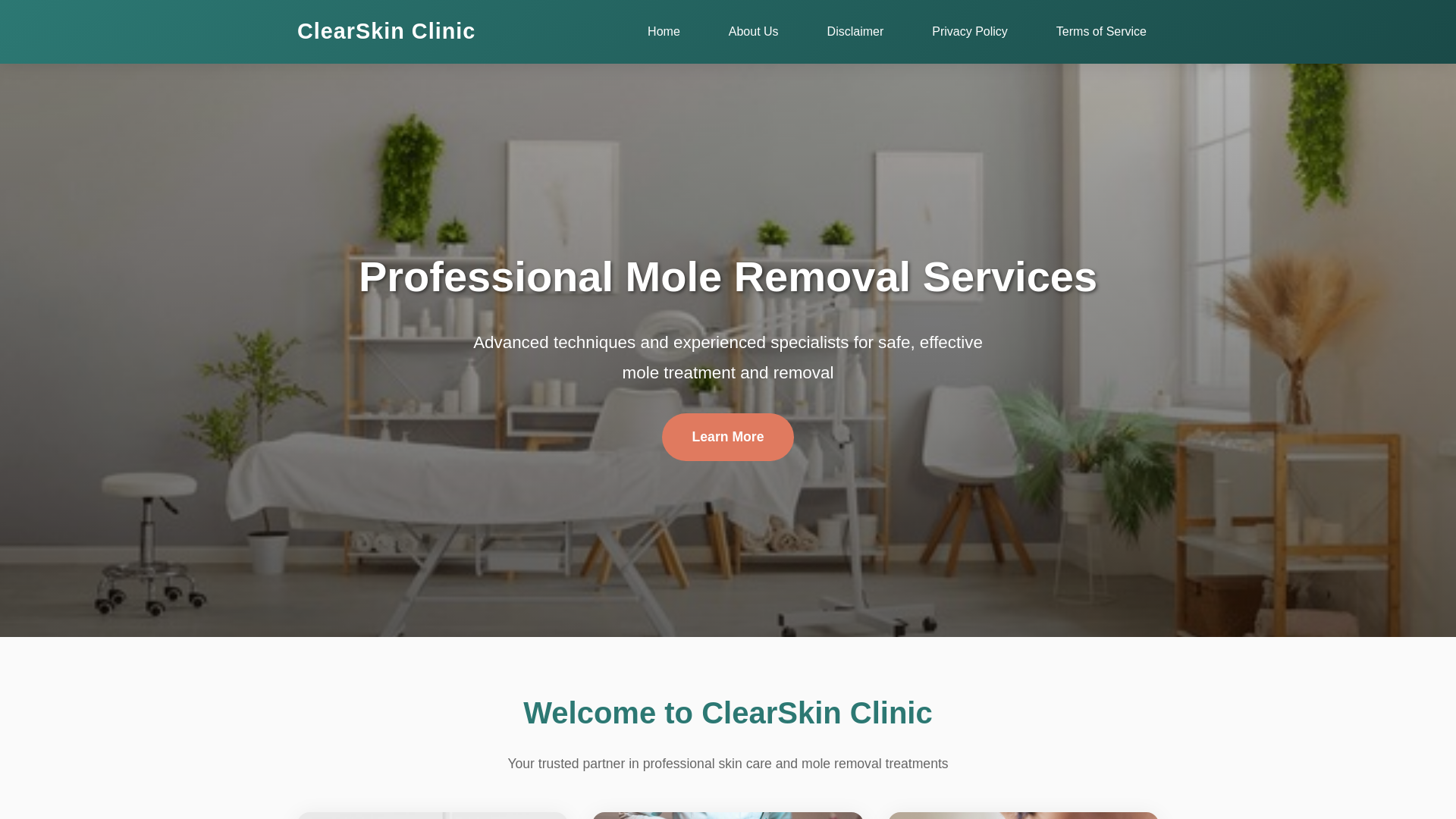 website screenshot of https://skinmolecares.com