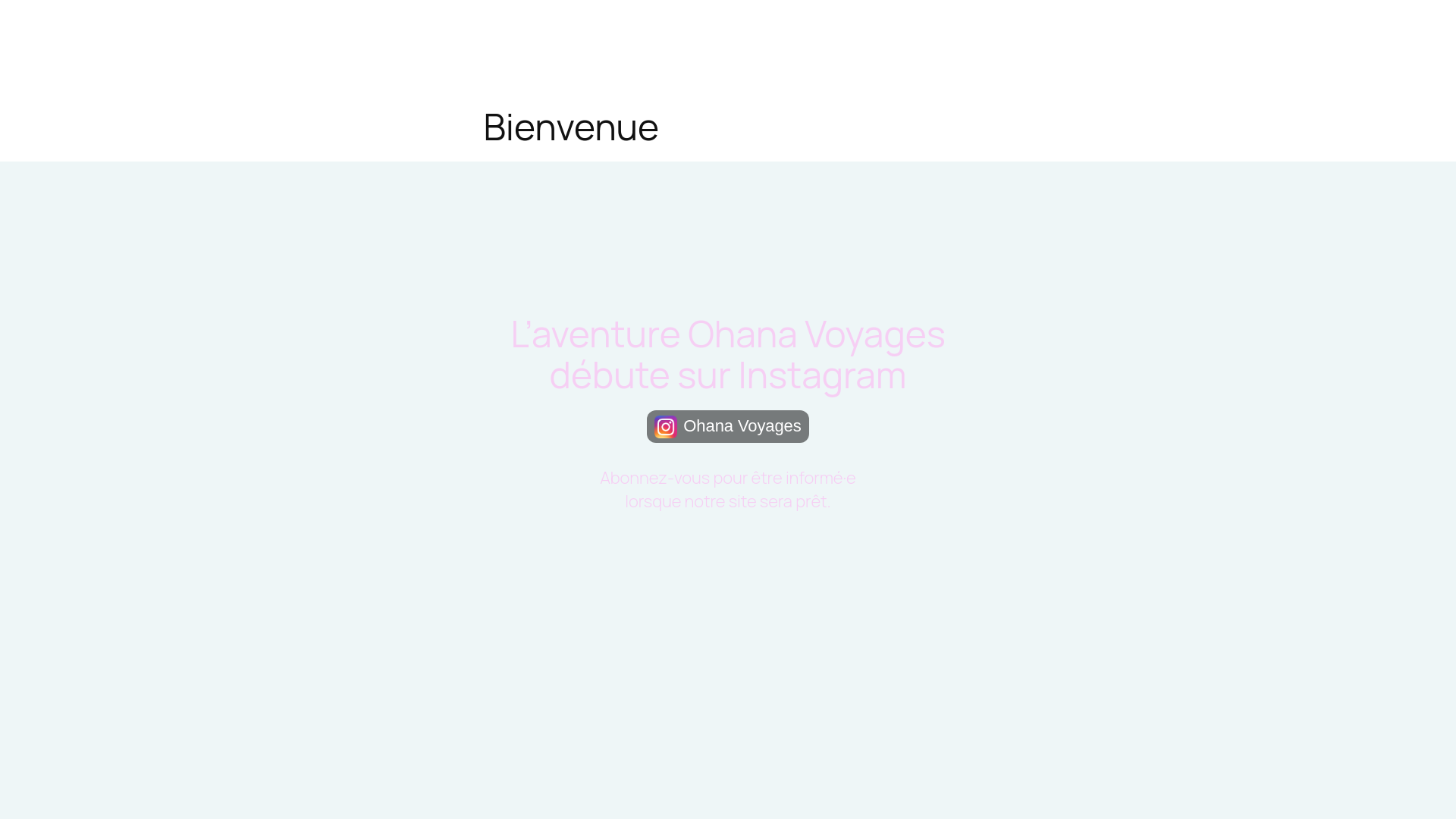 website screenshot of https://ohanavoyages.ch