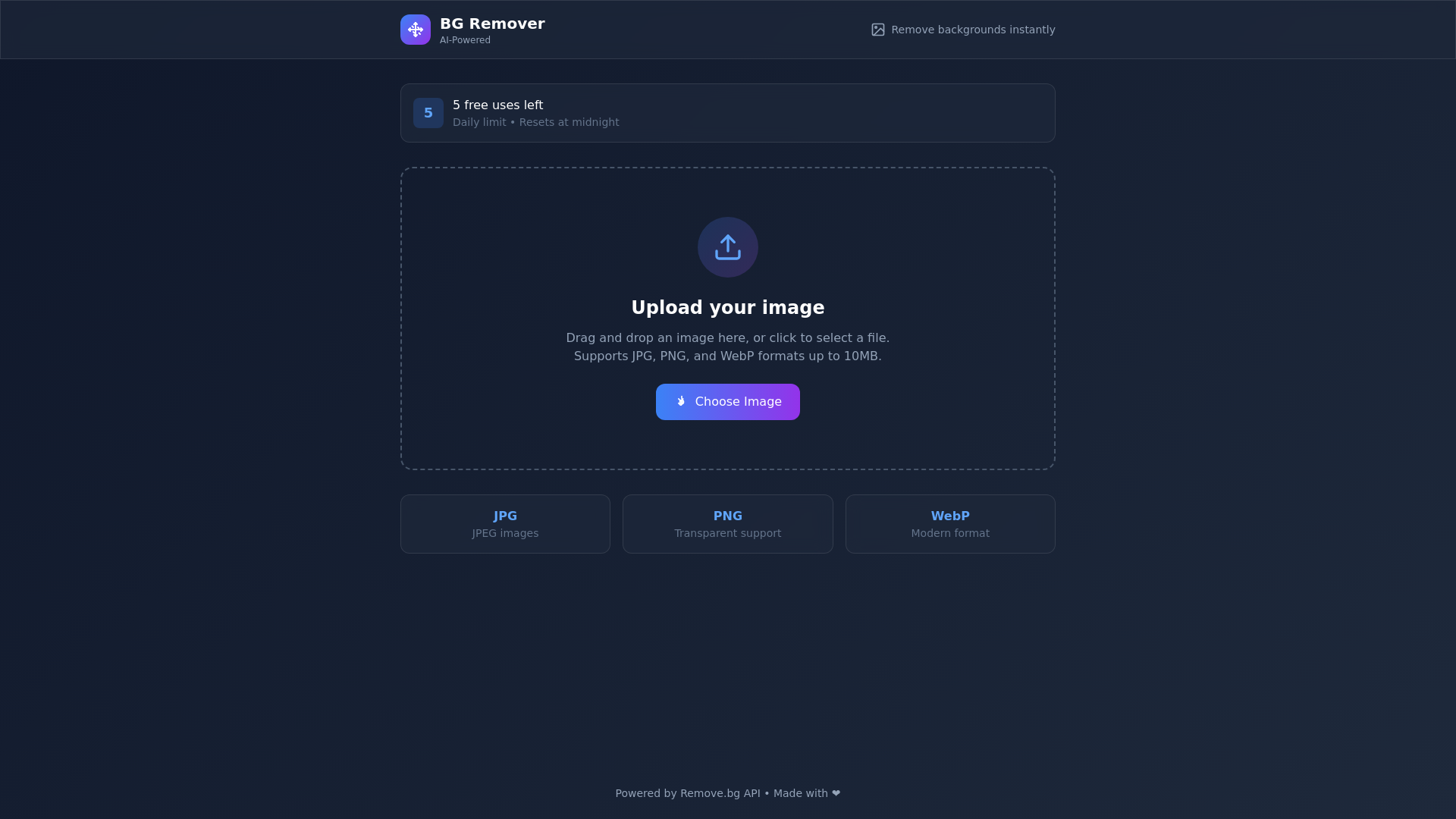 website screenshot of https://image-bg-remover-amb.pages.dev/