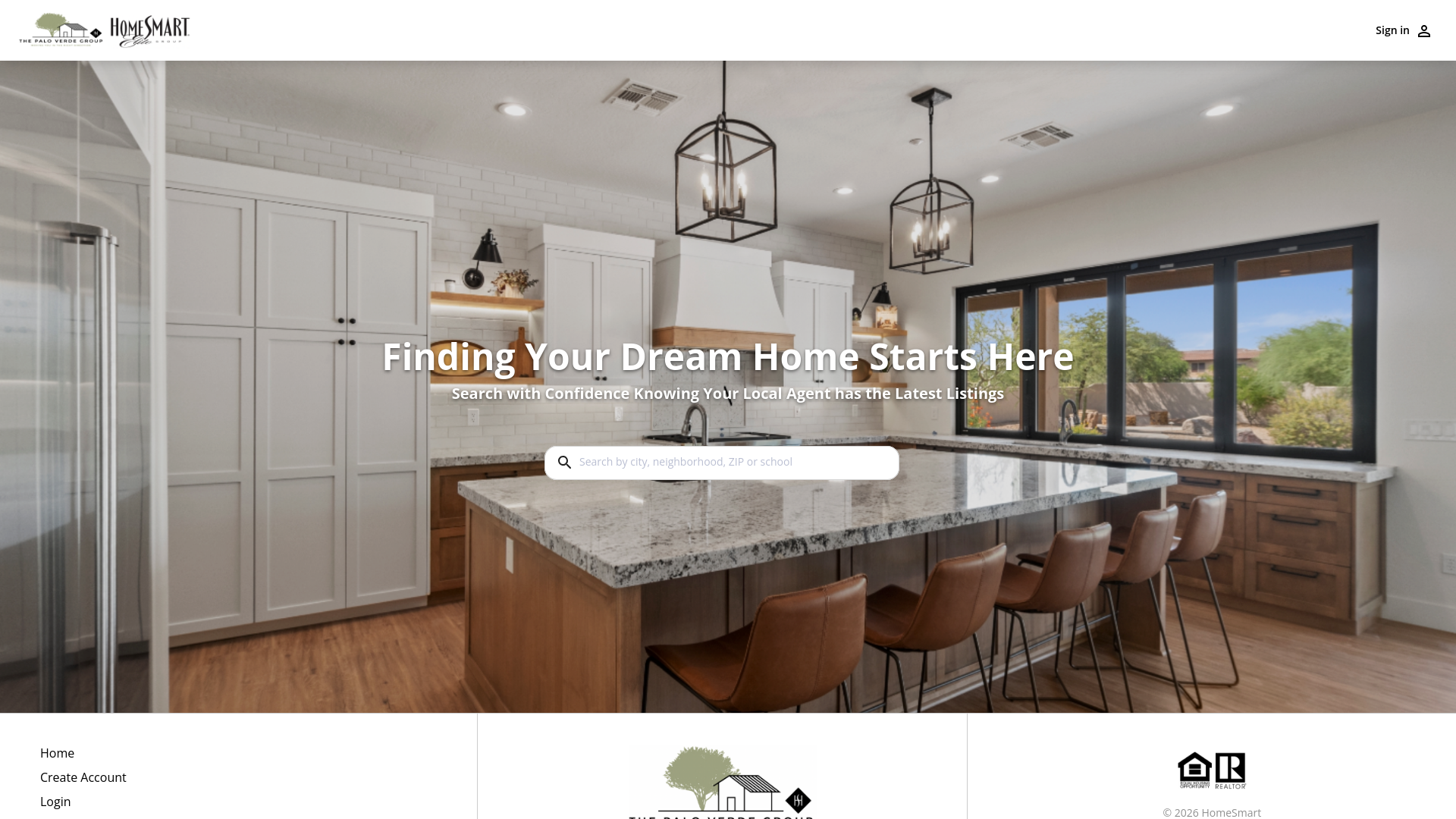 website screenshot of https://search.thepaloverdegroup.com/