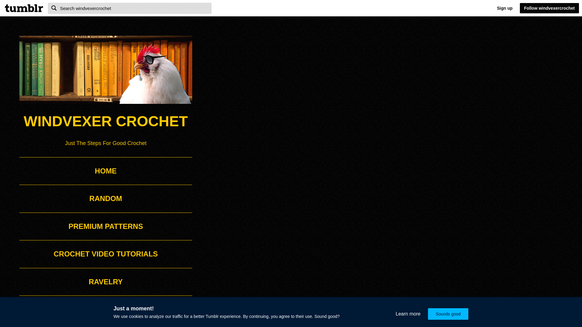 website screenshot of https://windvexercrochet.com/
