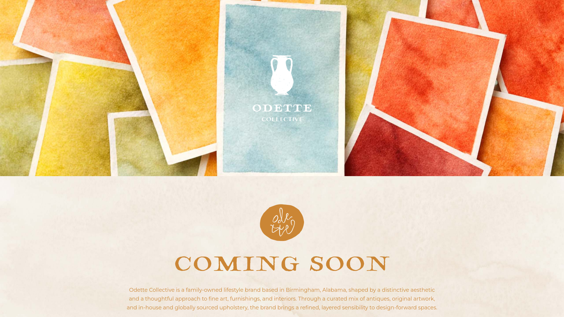 website screenshot of https://odettecollective.com