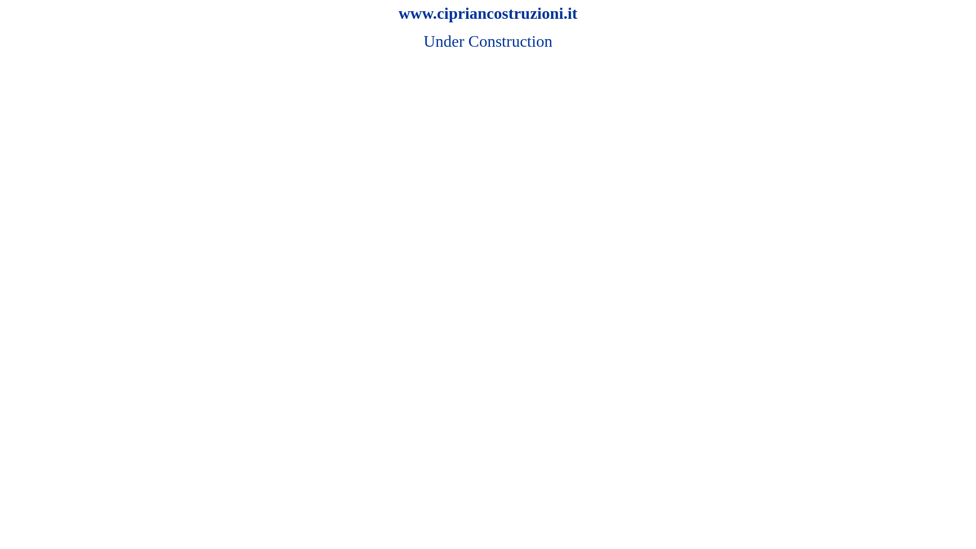website screenshot of https://cipriancostruzioni.it/