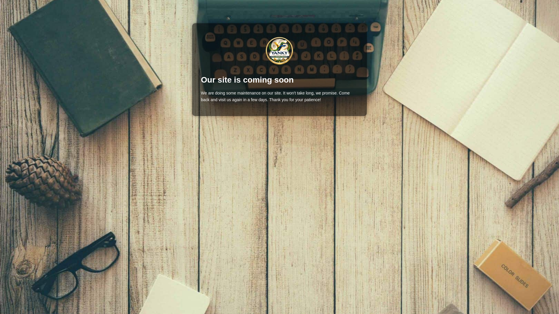 website screenshot of https://yankyfoundation.org/