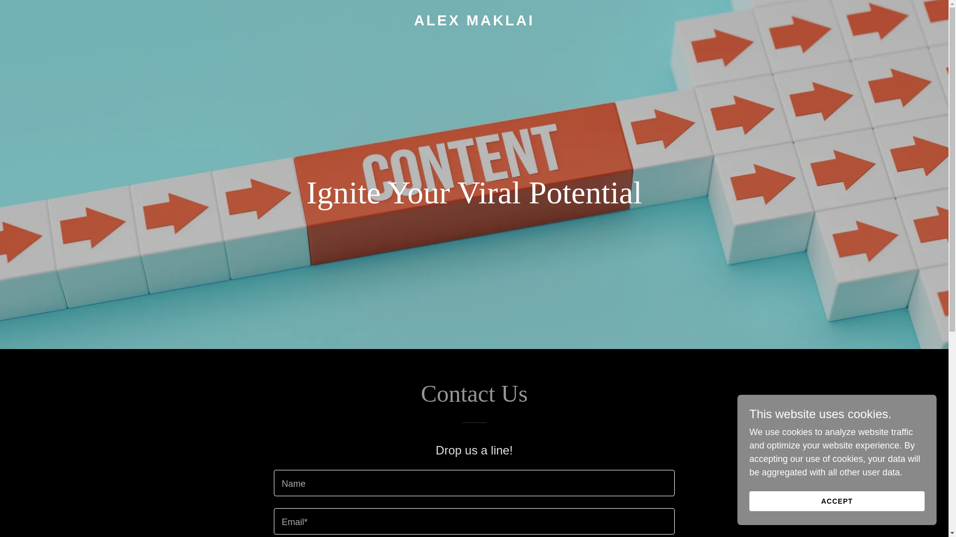 website screenshot of https://alexmaklai.com/
