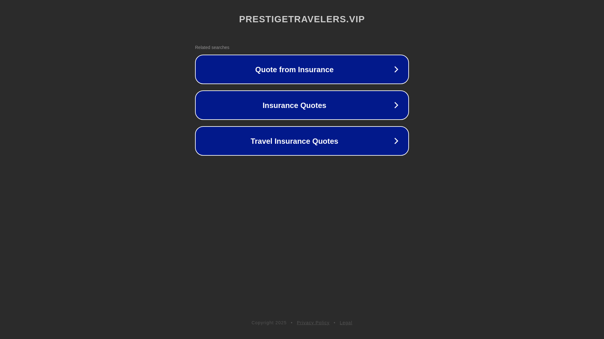 website screenshot of https://prestigetravelers.vip/