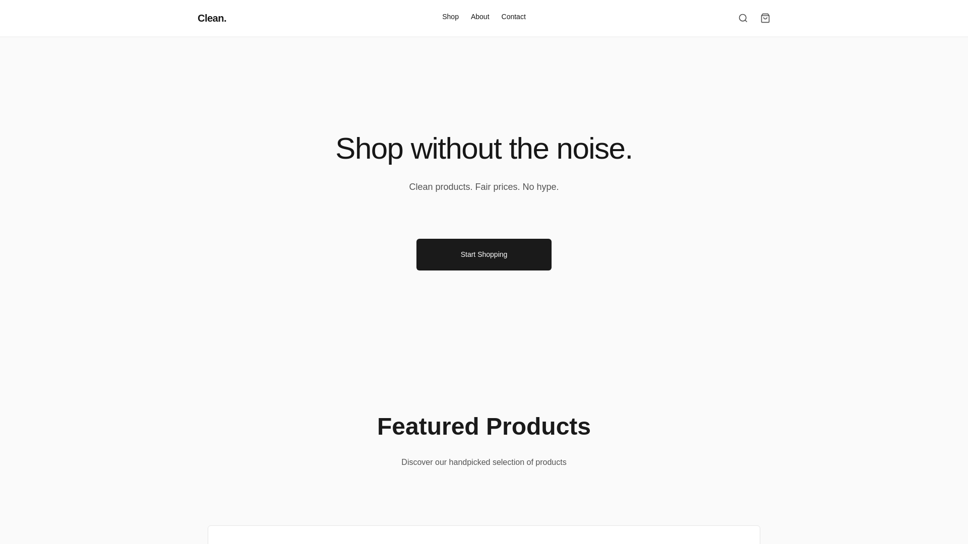 website screenshot of https://dev-pr-181-clean-ecommerce-storefront.pages.dev/