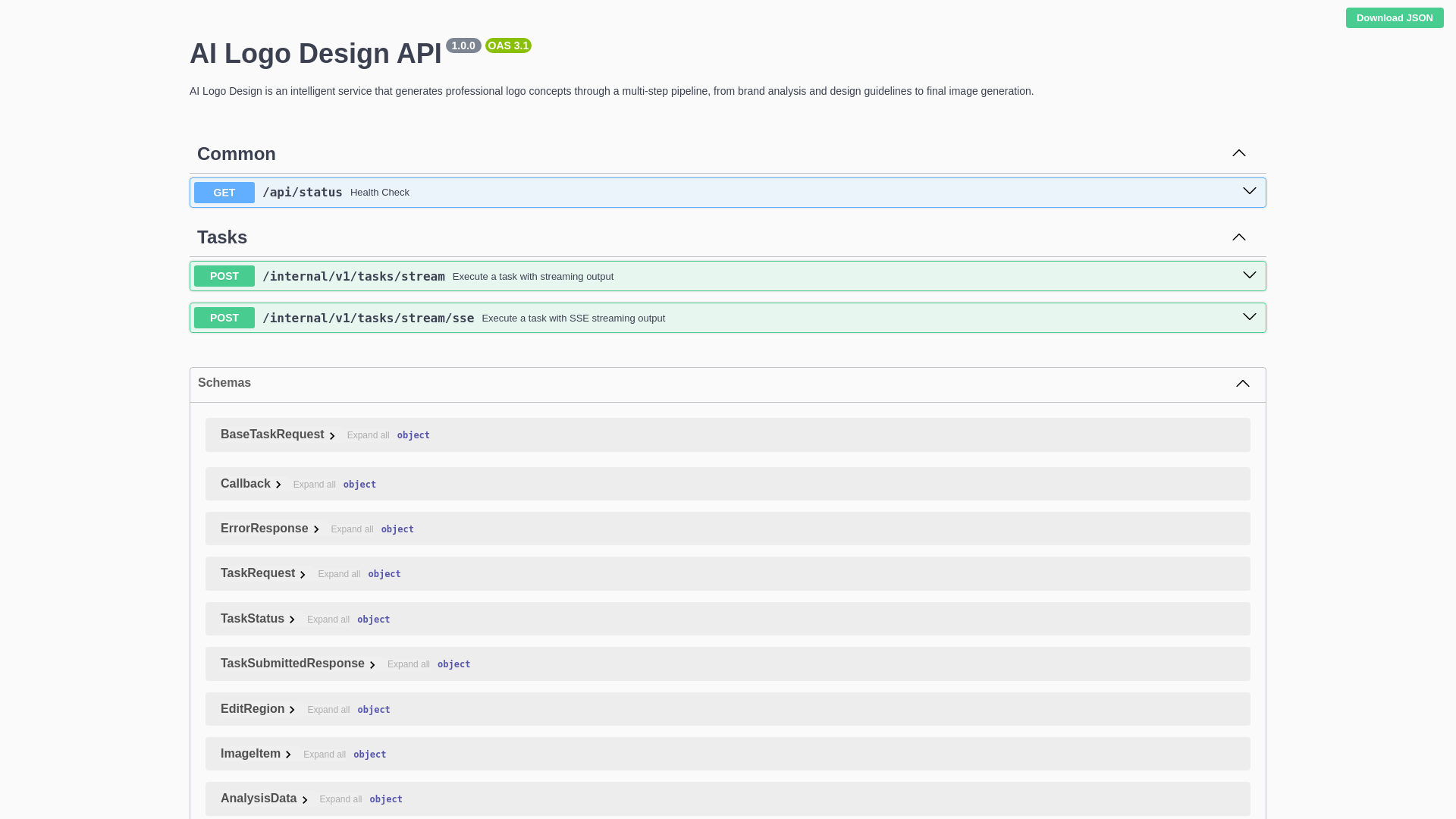 website screenshot of https://vulcanlabs-ai-logo-design.pages.dev/